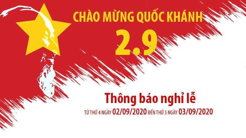 Thông báo nghỉ lễ quốc khánh 2020  