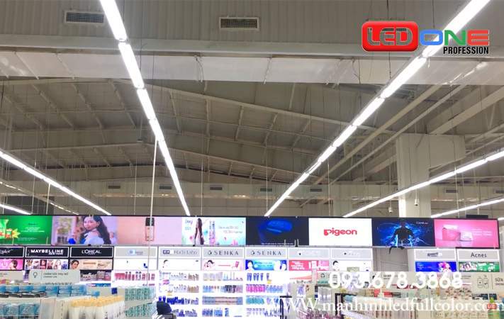 Thi công màn hình LED P3 quảng cáo tại siêu thị Big C Cần Thơ  