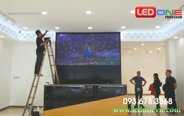 Thi công màn hình LED fullcolor P2.5 trong nhà tại Nem Hải Phòng  