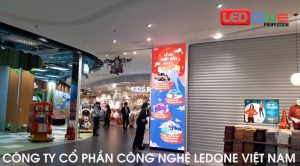 Thi công màn hình LED trong nhà P2 siêu thị AEON Hải Phòng  