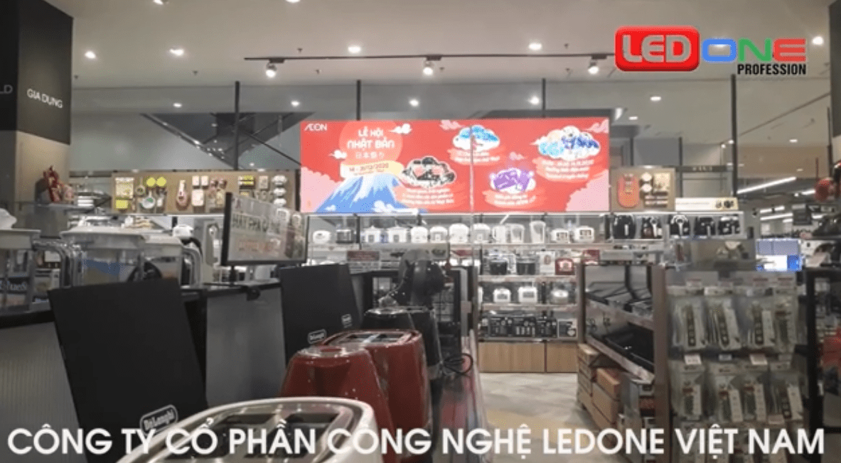 Thi công màn hình led 2.5 Siêu thị AEON Hải Phòng  