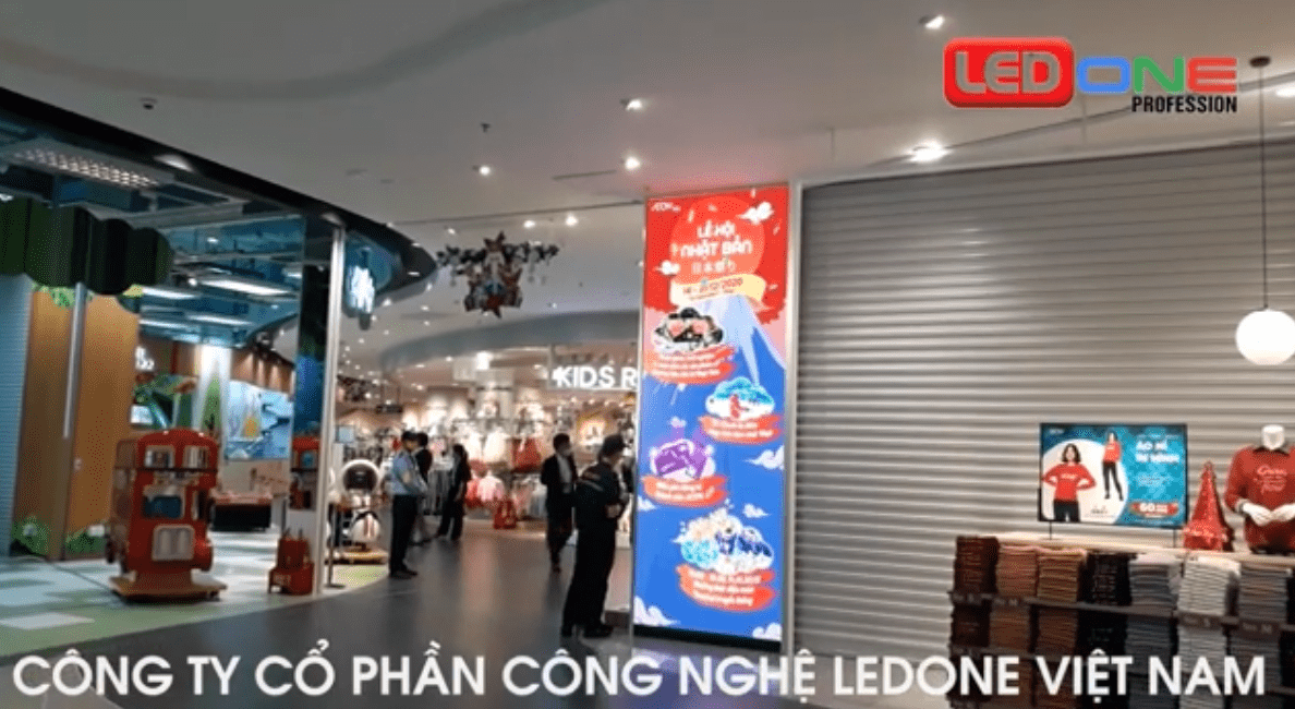 Thi công màn hình led P2 trong nhà siêu thị AEON Hải Phòng  