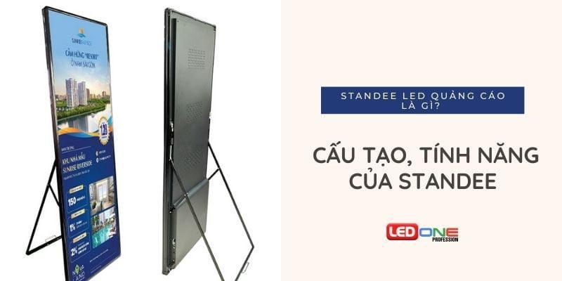 Standee LED quảng cáo là gì? cấu tạo, tính năng của Standee  