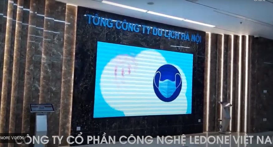 Công trình Thi công màn hình LED cho Tổng công ty Du Lịch Hà Nội  