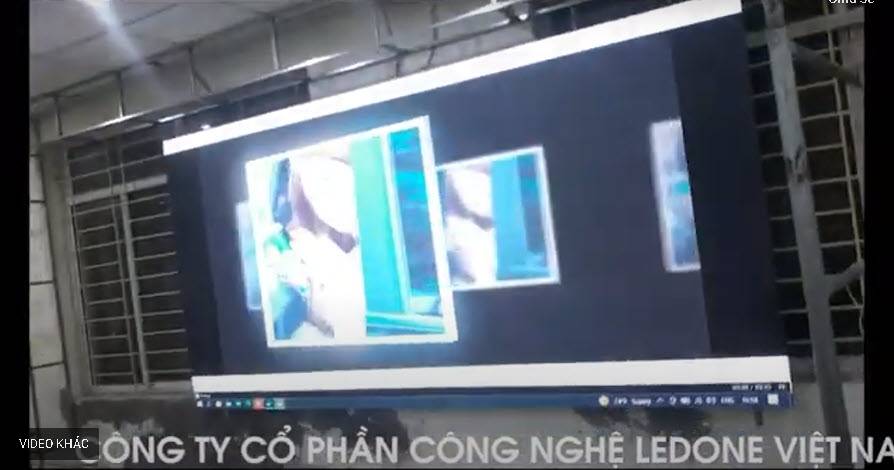 Công trình thi công màn hình led P3 ĐH Mỏ Địa Chất - Hà Nội  