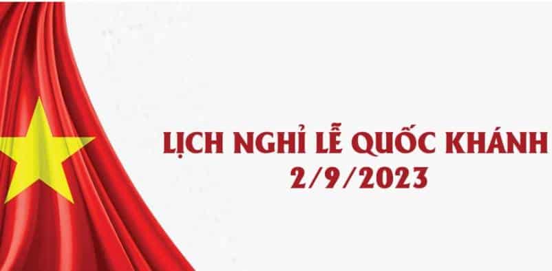 LEDONE Việt Nam thông báo lịch nghỉ lễ 02/09  