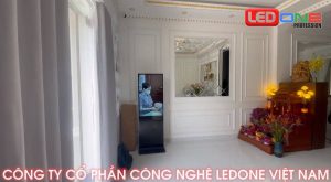 Lắp đặt màn hình LCD chân đứng 43 inch tại HONDA Thắng Lợi 2  