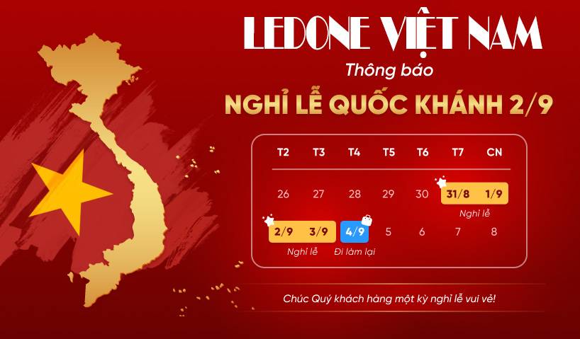 THÔNG BÁO LỊCH NGHỈ LỄ QUỐC KHÁNH 02/09/2024  