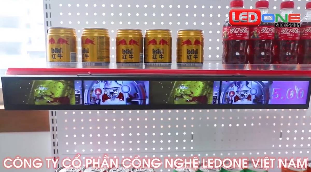 Lắp Đặt Màn Hình Quảng Cáo LCD Cho Quầy Kệ Sản Phẩm Tại Trung Tâm Thương Mại  