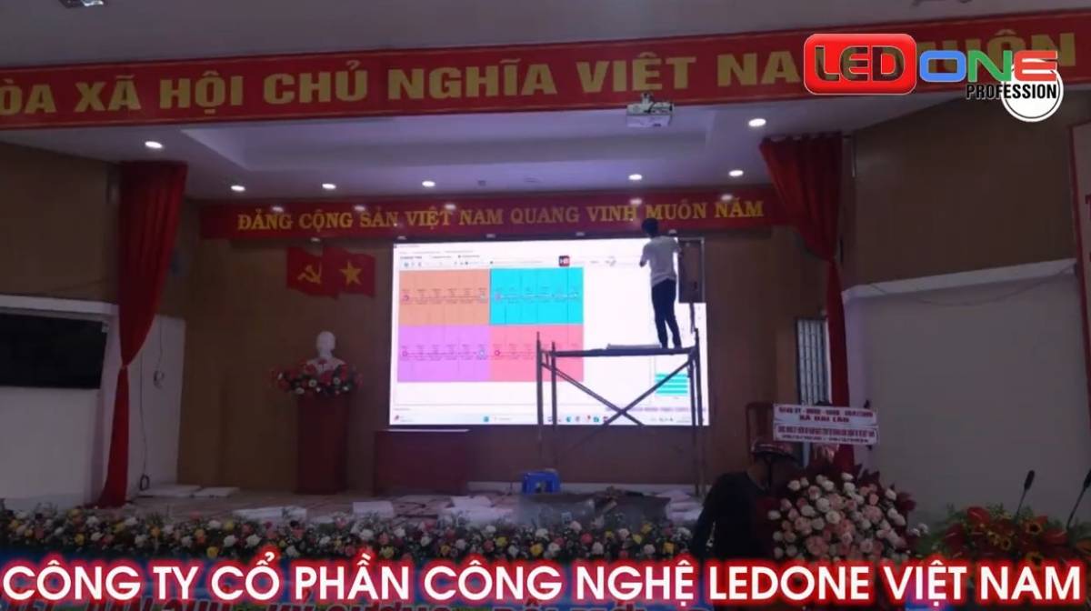 Thi công màn hình LED UBND P2.5 tại Đại Lào, Bảo Lộc - Giải pháp hiển thị tối ưu  